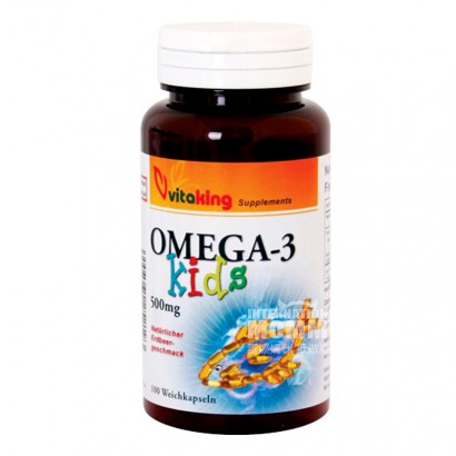 【2件】Vitaking 德國Vitaking Omega-3兒童高純度魚油 海外本土原版