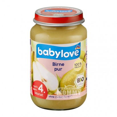 【2件】Babylove 德國寶貝愛有機純梨子泥4個月以上 海外本土原版