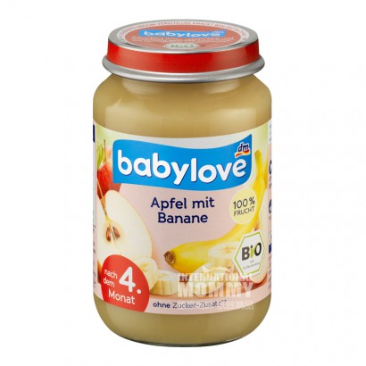 【2件】Babylove 德國寶貝愛有機蘋果香蕉泥4個月以上 海外本土原版