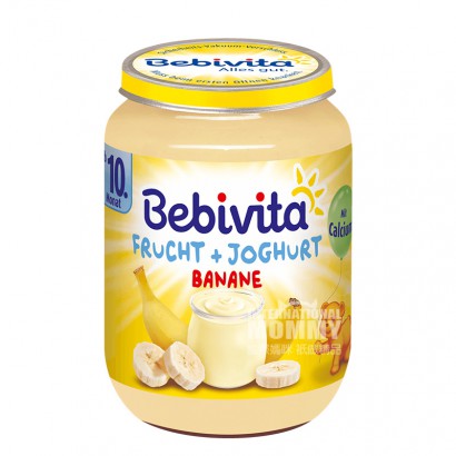 【4件】Bebivita 德國貝唯他香蕉優酪乳混合泥10個月以上 海外本土原版