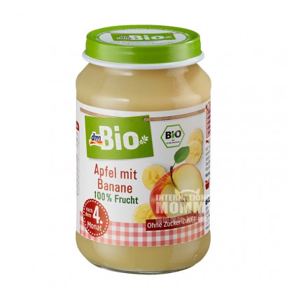 【2件】DmBio 德國DmBio有機蘋果香蕉泥4個月以上 海外本土原版