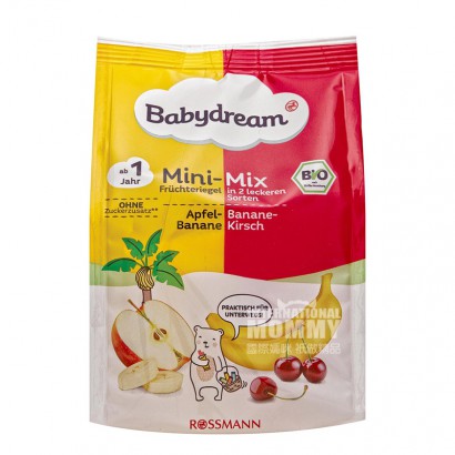 【2件】Babydream 德國Babydream有機水果棒混合裝12個月以上 海外本土原版