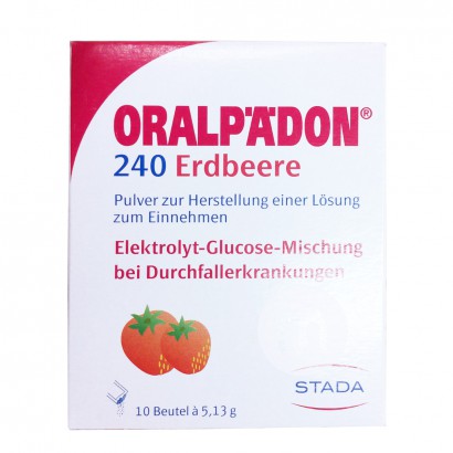 ORALPAEDON 德國ORALPAEDON嬰幼兒寶寶腹瀉專用電解質水草莓味 海外本土原版