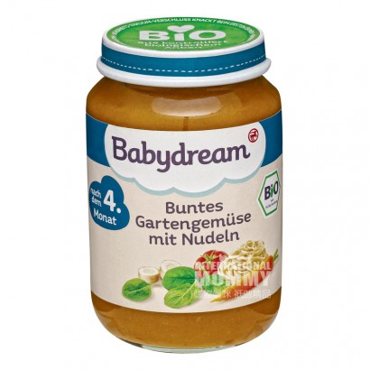 Babydream 德國Babydream有機蔬菜麵條泥4個月以上*6 海外本土原版