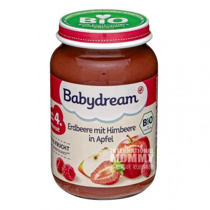 Babydream 德國Babydream有機草莓蘋果覆盆子泥4個月以上*6 海外本土原版
