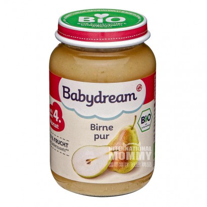 Babydream 德國Babydream有機梨子泥4個月以上*6 海外本土原版