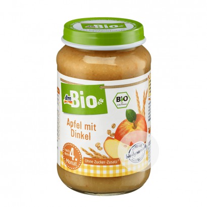 【2件】DmBio 德國DmBio有機斯佩耳特小麥蘋果混合泥4個月以上 海外本土原版