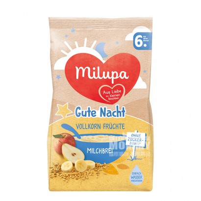 【2件】Milupa 德國美樂寶全麥水果牛奶晚安米粉6個月以上 海外本土原版