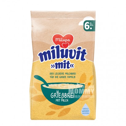 【2件】Milupa 德國美樂寶粗麵粉布丁牛奶米粉6個月以上 海外本土原版