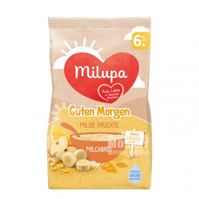 【2件】Milupa 德國美樂寶水果牛奶早安米粉6個月以上 海外本土原版