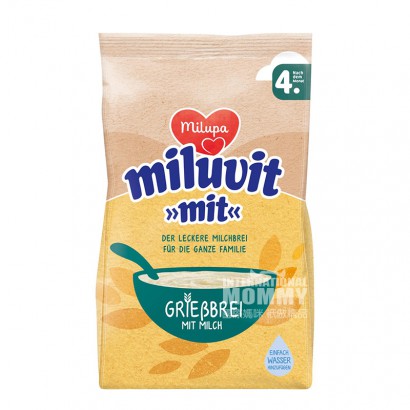 【4件】Milupa 德國美樂寶粗麵粉布丁牛奶米粉4個月以上 海外本土原版