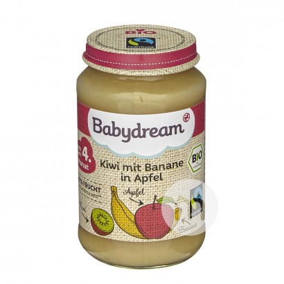 Babydream 德國Babydream有機獼猴桃蘋果香蕉水果泥4個月以上*6 海外本土原版