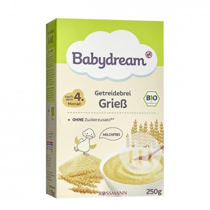 【4件】Babydream 德國Babydream有機穀物米粉4個月以上 海外本土原版