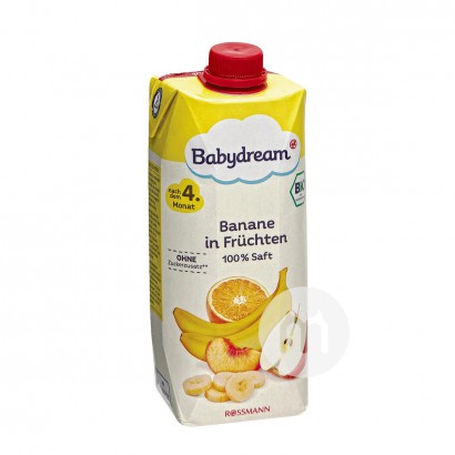 Babydream 德國Babydream有機香蕉蘋果橙汁500ml 海外本土原版