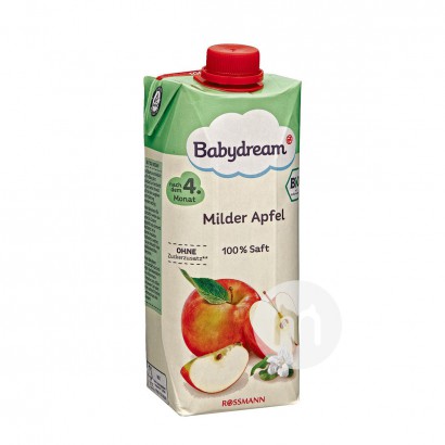【2件】Babydream 德國Babydream有機蘋果汁500ml 海外本土原版