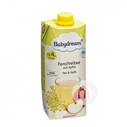 【4件】Babydream 德國Babydream有機茴香茶蘋果汁500ml 海外本土原版