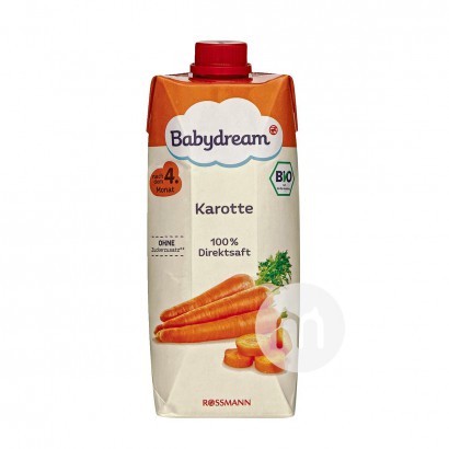 【2件】Babydream 德國Babydream有機胡蘿蔔汁500ml 海外本土原版