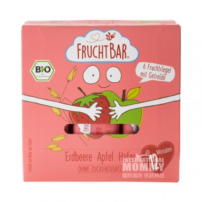 【2件】FRUCHTBAR 德國FRUCHTBAR有機草莓蘋果麥片水果條 海外本土原版