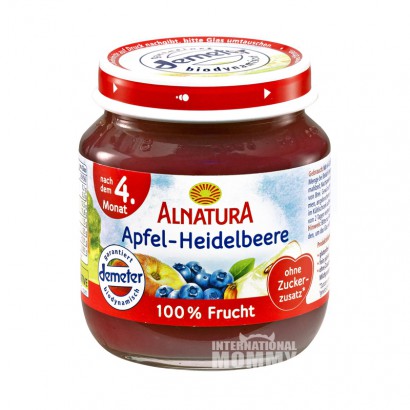 ALNATURA 德國ALNATURA有機蘋果藍莓泥*6 海外本土原版