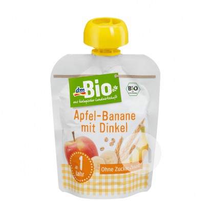 DmBio 德國DmBio有機蘋果香蕉穀物泥吸吸樂12個月以上*6 海外本土原版