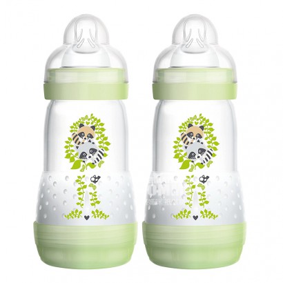 MAM 奧地利MAM防脹氣PP奶瓶260ml兩支裝 0-3個月 海外本土原版