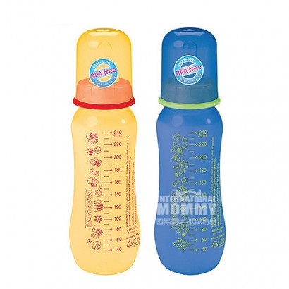 BABY NOVA 德國BABY NOVA標準口徑PP塑膠奶瓶兩件套240ml 全階段 海外本土原版