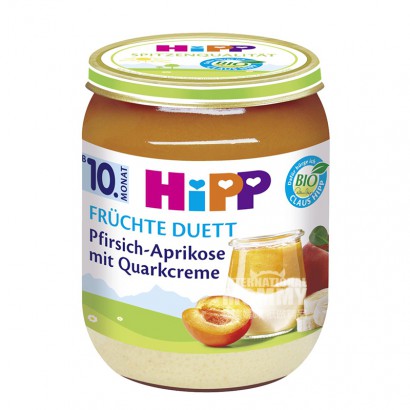 HiPP 德國喜寶有機桃杏香蕉優酪乳水果泥10個月以上*6 海外本土原版
