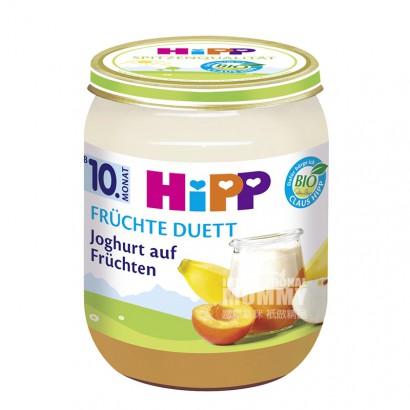 HiPP 德國喜寶有機杏蘋果香蕉優酪乳水果泥10個月以上*6 海外本土原版