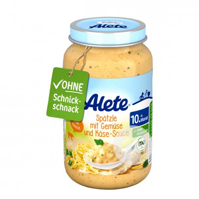 【2件】Nestle 德國雀巢Alete系列歐防風乳酪麵條泥 海外本土原版