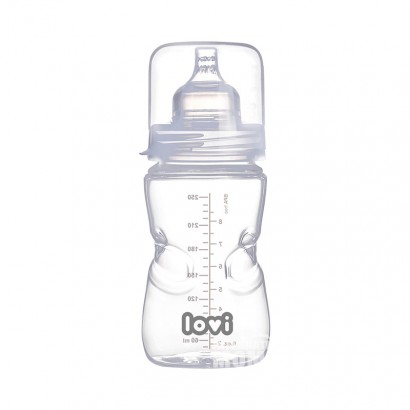 Lovi 波蘭樂唯依防脹氣寬口徑動態奶瓶250ml 3個月以上 海外本土原版