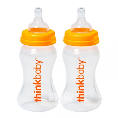 Thinkbaby 美國辛克寶貝嬰兒PP奶瓶兩只裝 270ml 0-6個月 海外本土原版