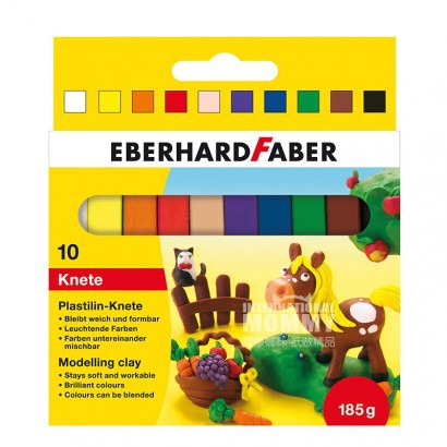EBERHARD FABER 德國EBERHARD FABER 10色兒童橡皮泥套裝 海外本土原版