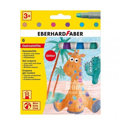 EBERHARD FABER 德國EBERHARD FABER 6色兒童凝膠蠟筆 海外本土原版