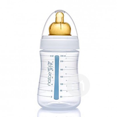 Natae 法國Natae寬口橡膠奶嘴PP奶瓶230ml 6-18個月 海外本土原版