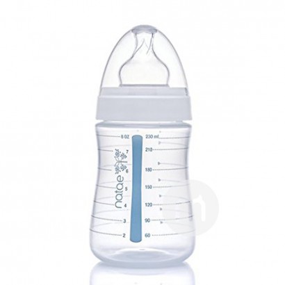 Natae 法國Natae寬口矽膠奶嘴PP奶瓶230ml 6-18個月 海外本土原版