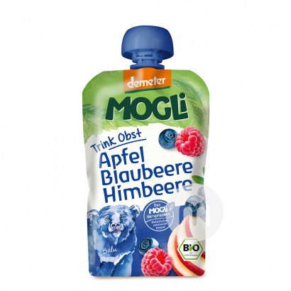 MOGLi 德國摩格力有機蘋果藍莓覆盆子混合吸吸樂*6 海外本土原版