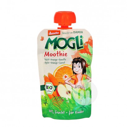 MOGLi 德國摩格力有機蘋果柳丁胡蘿蔔混合吸吸樂*6 海外本土原版
