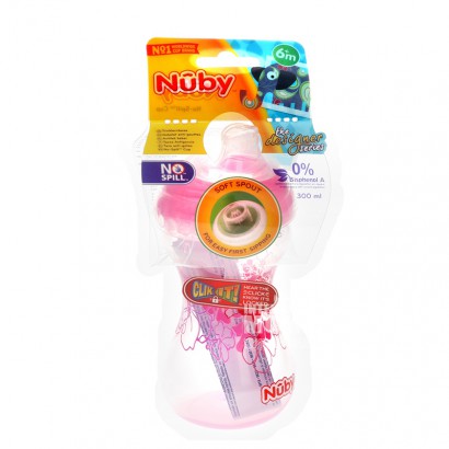 Nuby 美國努比點塑膠奶瓶300ml 6個月以上 海外本土原版