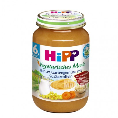 HiPP 德國喜寶有機胡蘿蔔玉米紅薯泥*6 海外本土原版