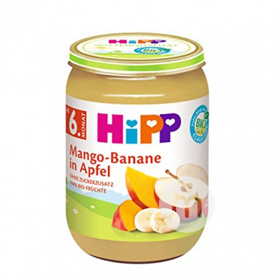 【6件】HiPP 德國喜寶有機芒果香蕉蘋果泥 海外本土原版