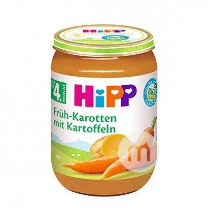 【4件】HiPP 德國喜寶有機胡蘿蔔土豆泥 海外本土原版