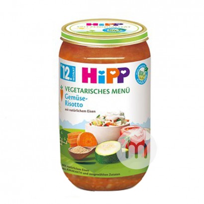 【4件】HiPP 德國喜寶有機蔬菜綜合燴飯泥 海外本土原版