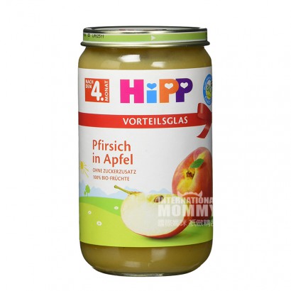 【2件】HiPP 德國喜寶有機蘋果桃子泥 海外本土原版