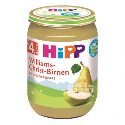 HiPP 德國喜寶有機威廉姆斯梨泥4個月以上190g*6 海外本土原版