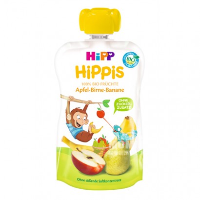 HiPP 德國喜寶有機蘋果梨香蕉吸吸樂12個月以上*6 海外本土原版