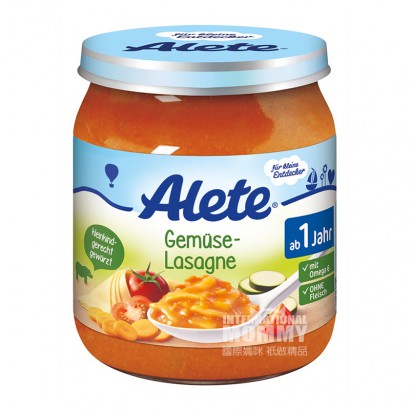 【4件】Nestle 德國雀巢Alete系列蔬菜寬麵條泥 海外本土原版