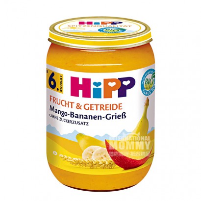 HiPP 德國喜寶有機芒果香蕉穀物混合泥6個月以上*6 海外本土原版