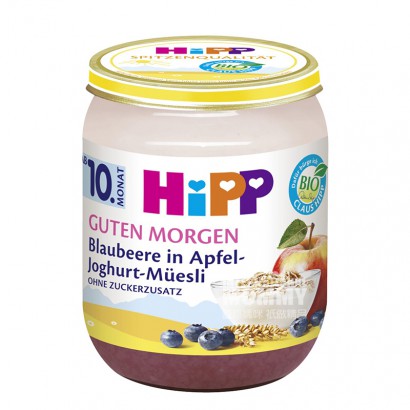 HiPP 德國喜寶有機蘋果藍莓燕麥優酪乳混合泥10個月以上*6 海外本...