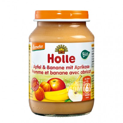 【2件】Holle 德國凱莉有機蘋果香蕉杏泥6個月以上 海外本土原版