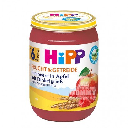 HiPP 德國喜寶有機蘋果覆盆子粗麵粉混合泥6個月以上 海外本土原版